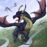 “隔壁”玩家化身龙骑士，骑魔龙在海岛“吃鸡”